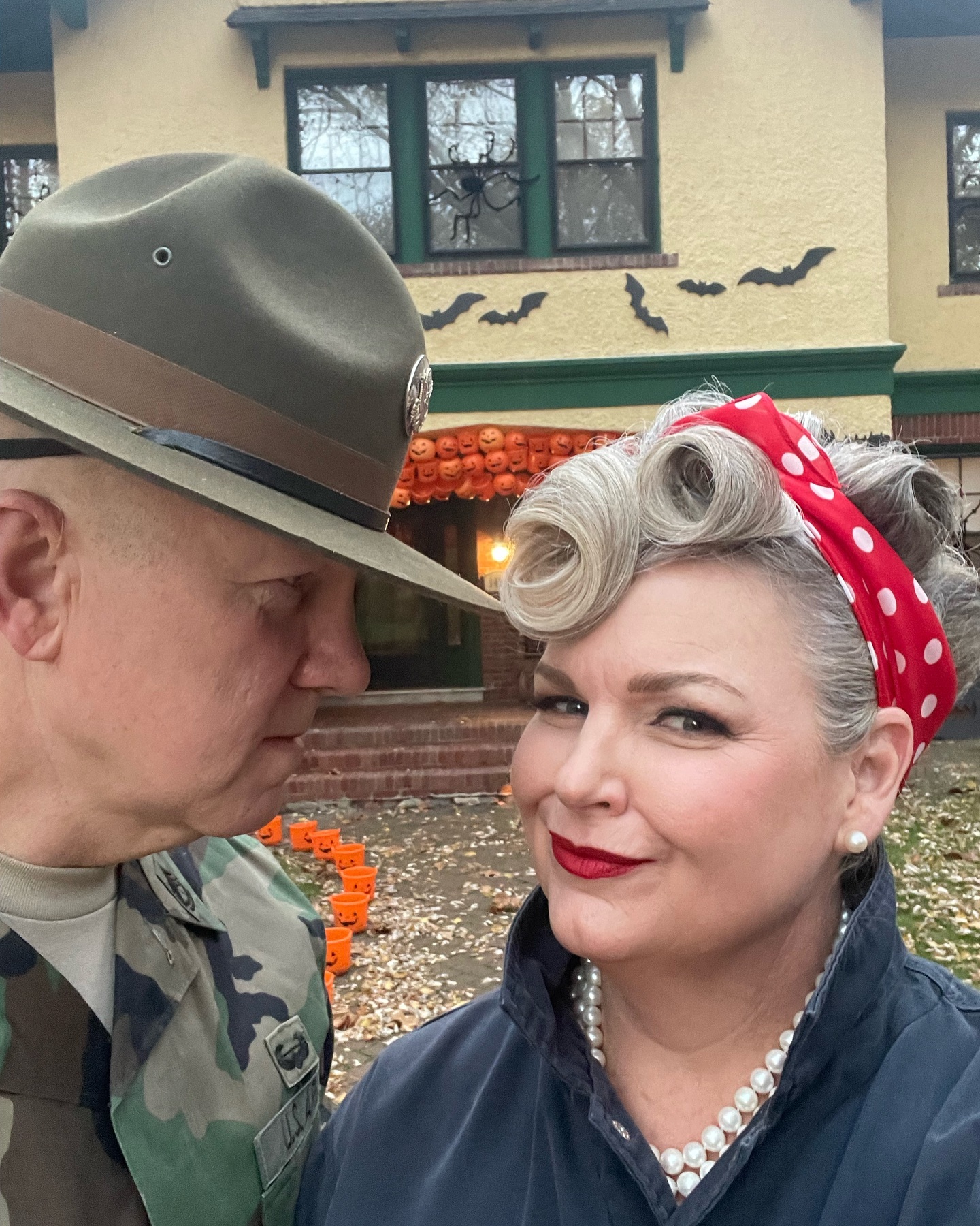 Kris and Dave showing up for their community